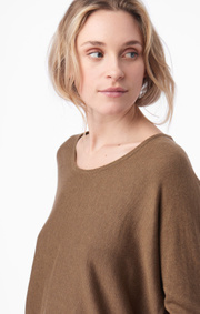 Boomerang - planta sweater - Wood brown
