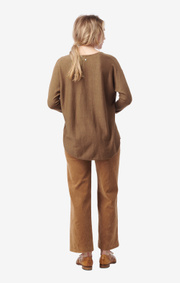Boomerang - planta sweater - Wood brown