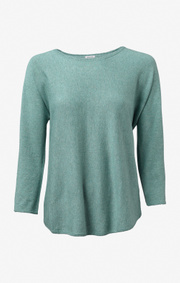 Boomerang - PLANTA SWEATER - Pond green