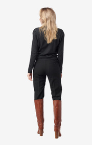 Boomerang - sarali wrap sweater - Dk grey mela