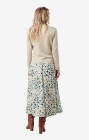 Boomerang - SARALI WRAP SWEATER - Dark putty