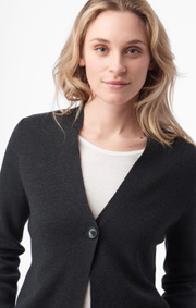 Boomerang - eva soft blazer - Dk grey mela