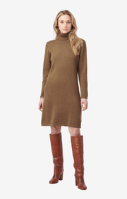Boomerang - monica polo dress - Wood brown