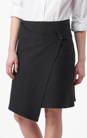 Boomerang - ursula knitted skirt - Dk grey mela