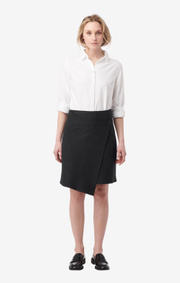 Boomerang - ursula knitted skirt - Dk grey mela
