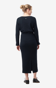 Boomerang - majken interlock skirt - Black