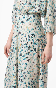 Boomerang - maja printed skirt - Pond green