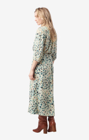 Boomerang - maja printed skirt - Pond green
