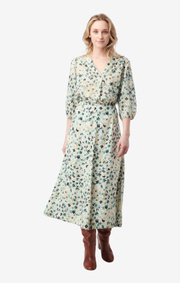 Boomerang - maja printed skirt - Pond green