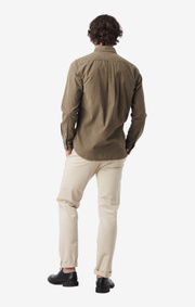 Boomerang - ARVID CORD SHIRT CUT AWAY - Taupe