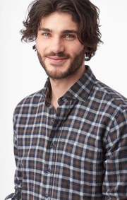 Boomerang - FRANS FLANNEL SHIRT - Midnight blue