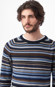 Boomerang - jocke multistripe sweater - Night sky