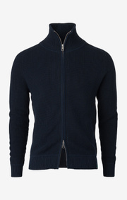 Boomerang - BO FULL ZIP SWEATER - Night sky