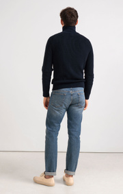 Boomerang - BO FULL ZIP SWEATER - Night sky