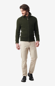 Boomerang - bo full zip sweater - Greta green