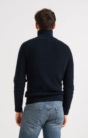 Boomerang - BO FULL ZIP SWEATER - Night sky
