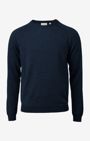 Boomerang - DAN MERINO SWEATER - Midnight blue