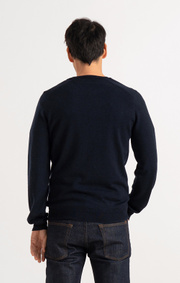 Boomerang - DAN MERINO SWEATER - Midnight blue