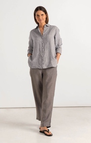 Boomerang - GRETA LINEN TROUSER - Ash