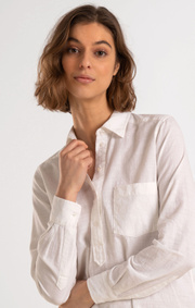Boomerang - PETRA POP OVER SHIRT - White