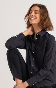 Boomerang - EMELIE POPLIN SHIRT - Night sky