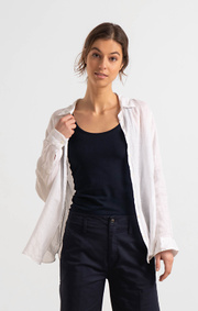 Boomerang - LINA LINEN SHIRT - White