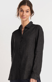 Boomerang - LINA LINEN SHIRT - Black