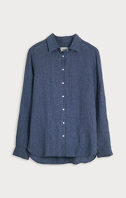Boomerang - LINA LINEN SHIRT - Dark Indigo
