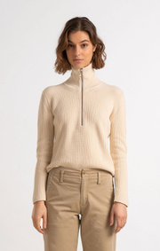 Boomerang - LALJA HALF ZIP SWEATER - Offwhite