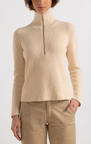 Boomerang - LALJA HALF ZIP SWEATER - Offwhite