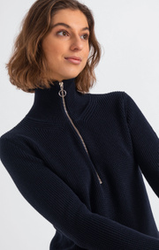 Boomerang - LALJA HALF ZIP SWEATER - Midnight blue