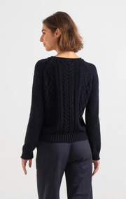 Boomerang - LOPPAN SWEATER - Midnight blue