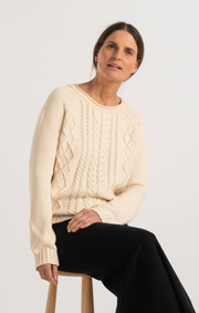 Boomerang - LOPPAN SWEATER - Offwhite