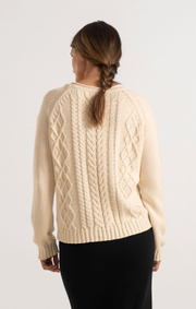 Boomerang - LOPPAN SWEATER - Offwhite