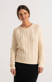 Boomerang - LOPPAN SWEATER - Offwhite