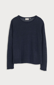 Boomerang - LOLLO LINEN SWEATER - Midnight blue