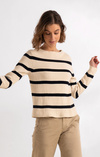 LEONIE ORGANIC COTTON STRIPE SWEATER