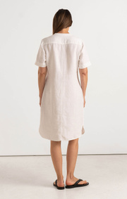 Boomerang - BETTAN LINEN DRESS - White