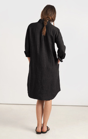 Boomerang - BEA LINNEN DRESS - Black