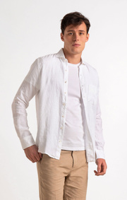 Boomerang - LINUS LINEN SHIRT - White