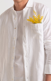 Boomerang - LINUS LINEN SHIRT - White