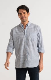 Boomerang - WILMER STRIPE SHIRT - Blue nile