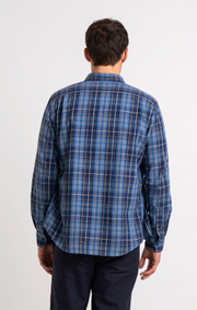 Boomerang - WILMER CHECK SHIRT - Midnight blue