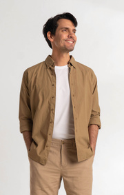 Boomerang - PETER POPLIN SHIRT - Dust