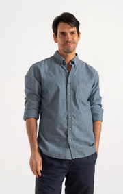 Boomerang - DANNE DENIM OXFORD SHIRT - Light indigo