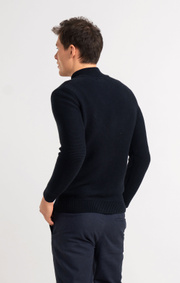 Boomerang - ALBIN HALF ZIP SWEATER - Midnight blue