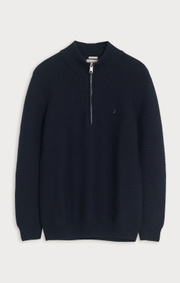 Boomerang - ALBIN HALF ZIP SWEATER - Midnight blue