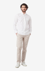 Boomerang - Steve satin chino - Putty