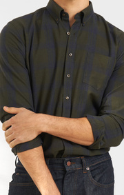 Boomerang - PEDER BOOMWOOL SHIRT - Bio green
