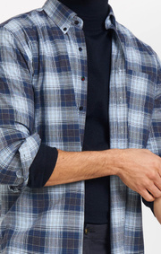 Boomerang - PONTUS BOOMWOOL SHIRT - Midnight blue